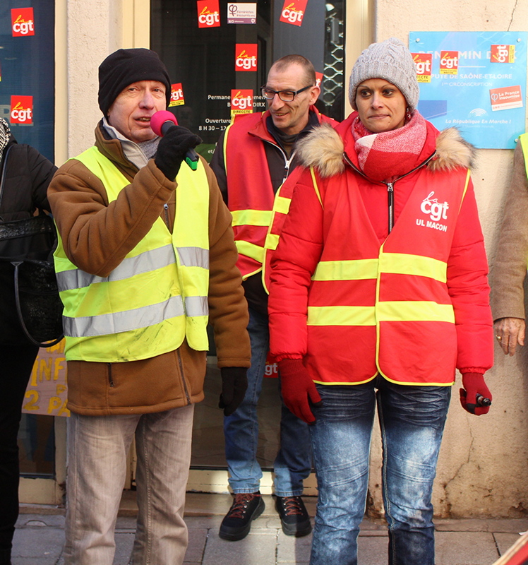 Macon Infos Le Web Journal Du Maconnais Macon Gilets Jaunes Et Cgtistes Ensemble Dans La Rue Ce 5 Fevrier